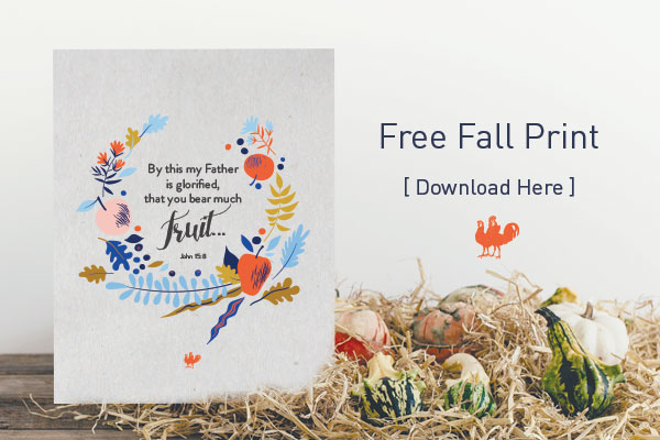 John 15:8 Free Fall Printable