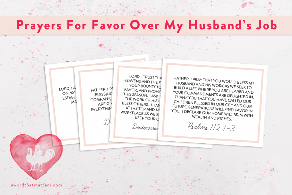 prayers over husbands job